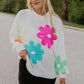 Katydid Oversized Knit Daisy Sweater