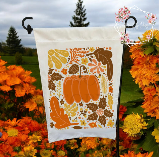 Fall Pumpkin Garden Flag