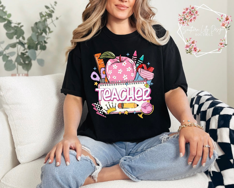 Teacher Back to School Comfort Colors T-Shirt