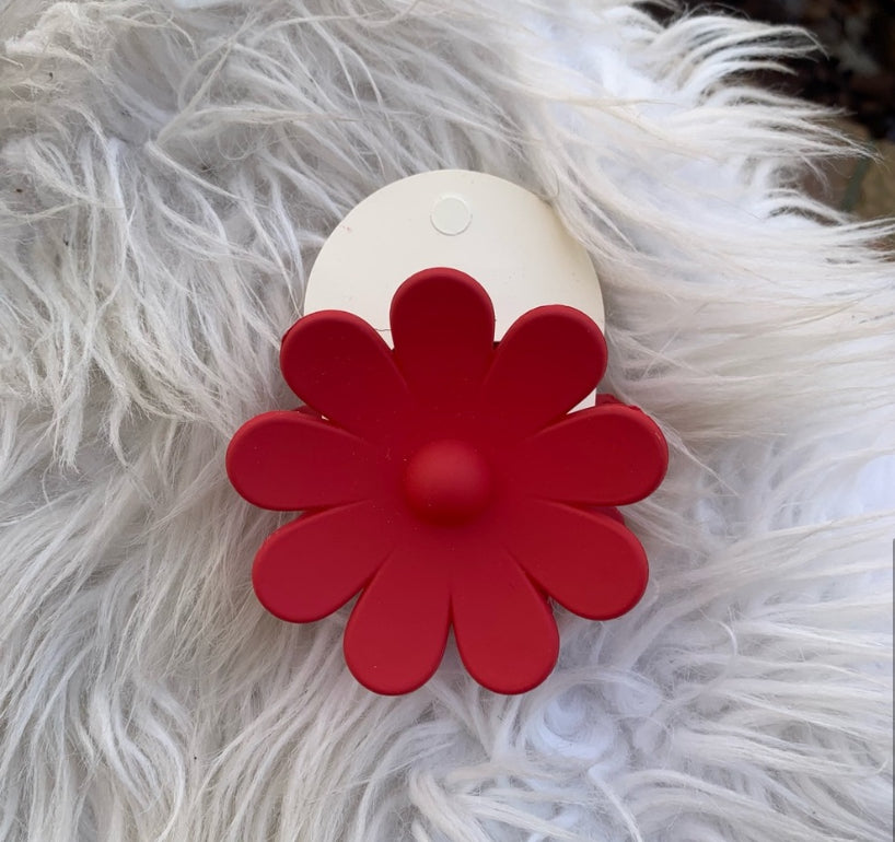 Plastic Flower Hair Clip (1 Piece)