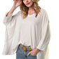 Easel White Oversized Blouse S