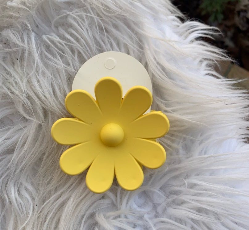 Plastic Flower Hair Clip (1 Piece)