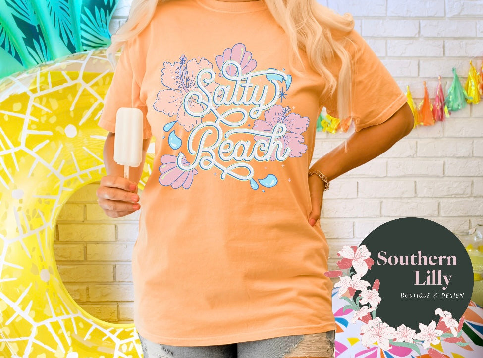 Salty Beach Comfort Colors T-Shirt