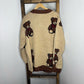 Teddy Bear Cardigan Cozy Neutral Button-Up Sweater for Fall & Winter