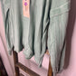 Easel Mineral Wash Light Green Sweatshirt S