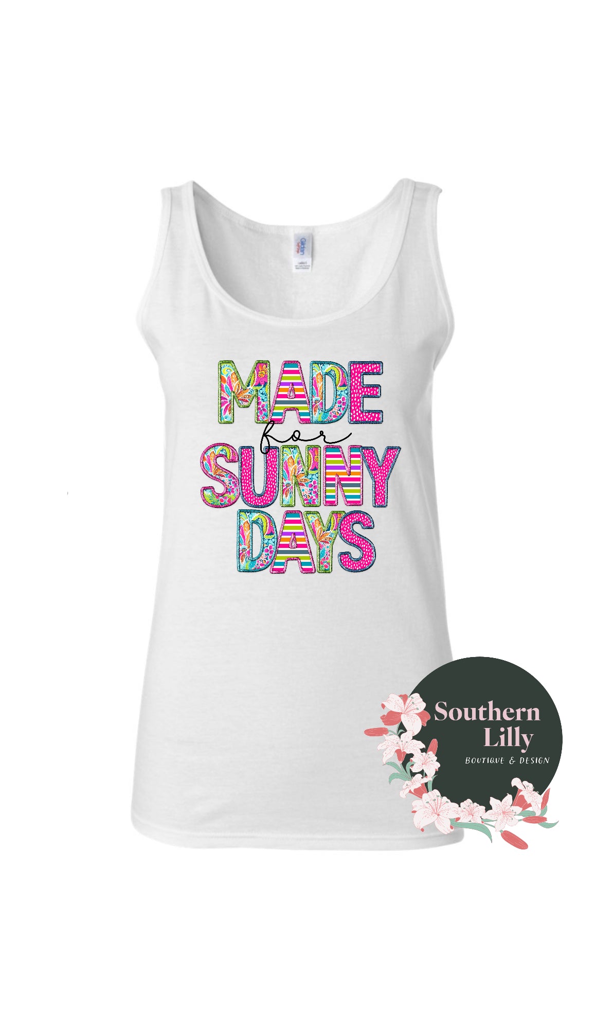 Made for Sunny Days Gildan Soft-style Tank Top