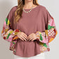 Easel Mauve Patchwork Kaleidoscope Blouse