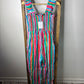 Colorful Striped Wide Leg Jumpsuit – Vibrant Summer Outfit for Women