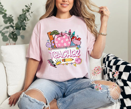 Teacher Back to School Comfort Colors T-Shirt