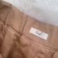 Easel Tan Pleated Shorts S