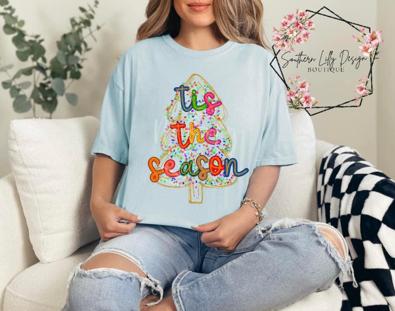 Tis’ the Season Christmas Tree Comfort Colors T-Shirt