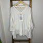 Easel White Oversized Blouse S