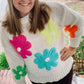 Katydid Oversized Knit Daisy Sweater