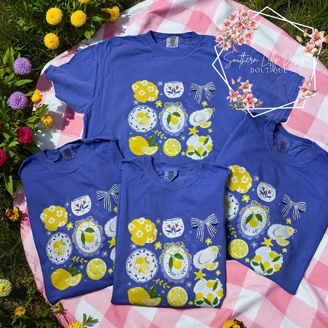 Lemon Cottagecore Comfort Colors Graphic Tee – Cute Summer Shirt for Women