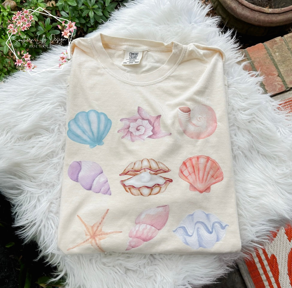 Seashells Comfort Colors T-Shirt