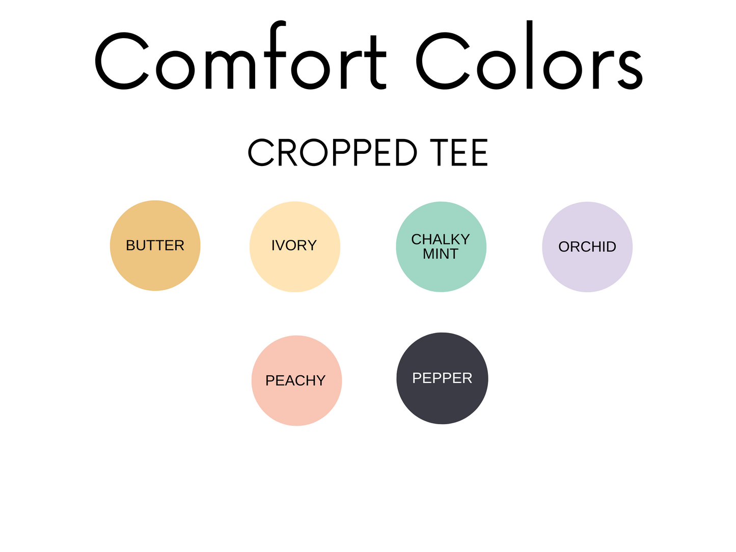 BUILD YOUR OWN Comfort Colors Crop Tee