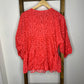 Easel Red Babydoll Blouse S