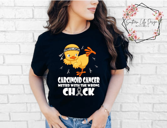 Carcinoid Cancer Messed with the Wrong Chick Comfort Colors T-Shirt