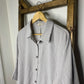 Easel Gray Button Down Tunic Top 1X