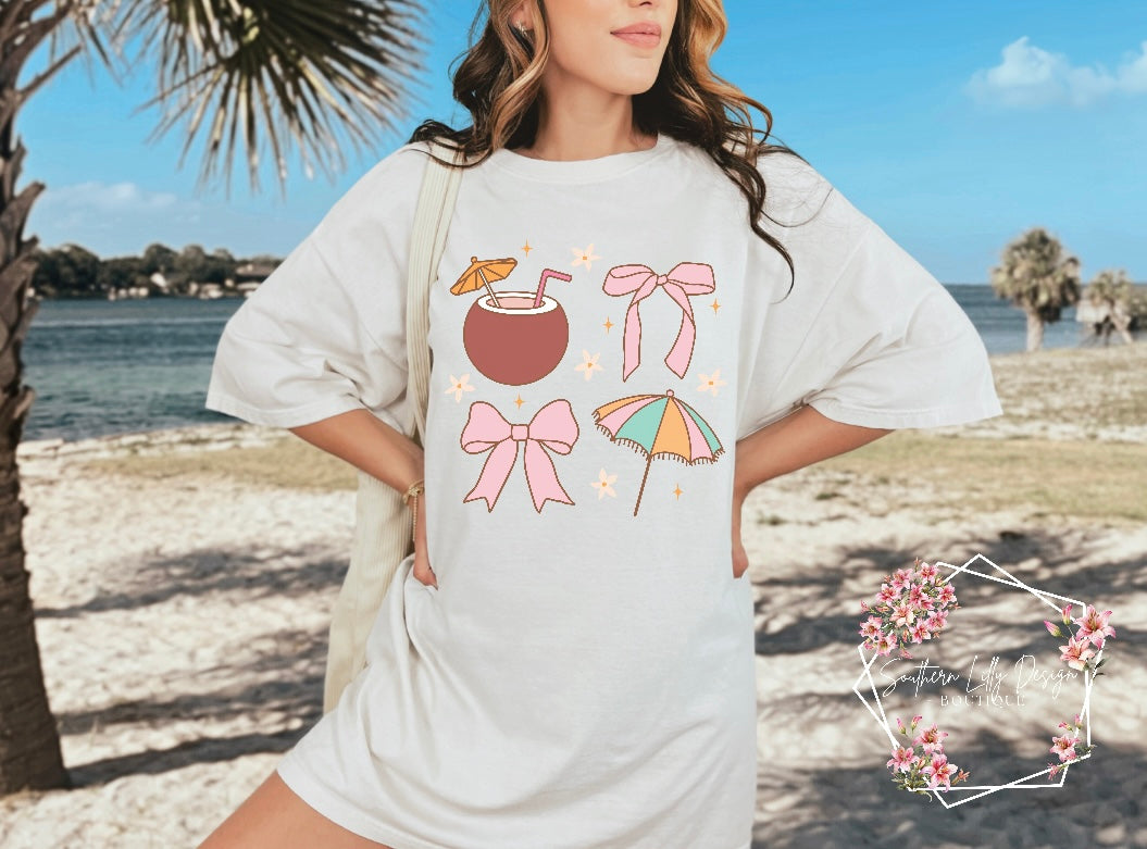 Summer Coquette Comfort Colors T-Shirt