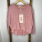 Easel Light Pink Long Sleeve Top S