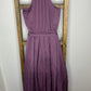 Easel Purple Dull Satin Maxi Dress S