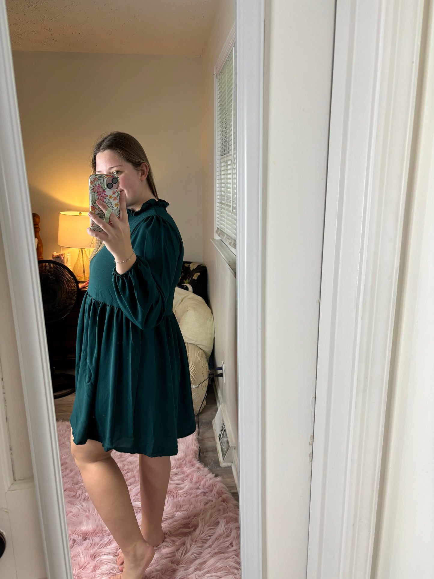 Beeson River Green Holiday Dress