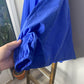 Easel Blue Poncho Zip Up Jacket S