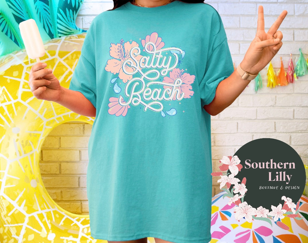 Salty Beach Comfort Colors T-Shirt