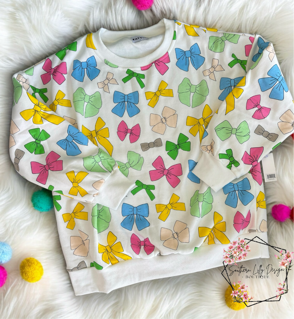 Katydid Bows Oversized Sweatshirt