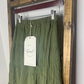 Easel Olive Green Midi Skirt S