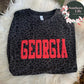 Georgia Leopard Print Puff Writing T-Shirt