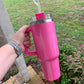 Hot Pink Glitter 40oz Cup