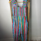 Colorful Striped Wide Leg Jumpsuit – Vibrant Summer Outfit for Women