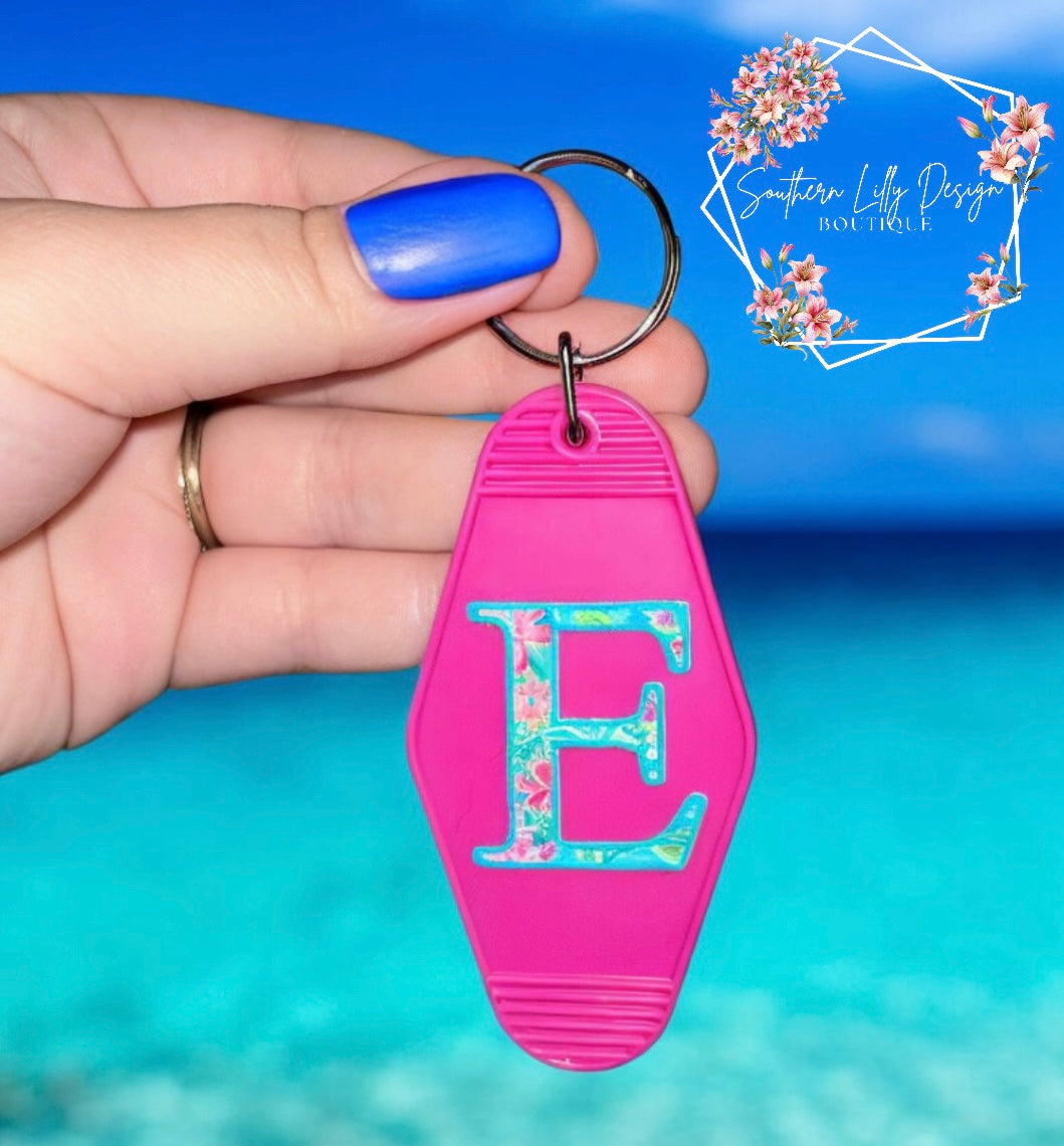 Monogram Motel Keychain