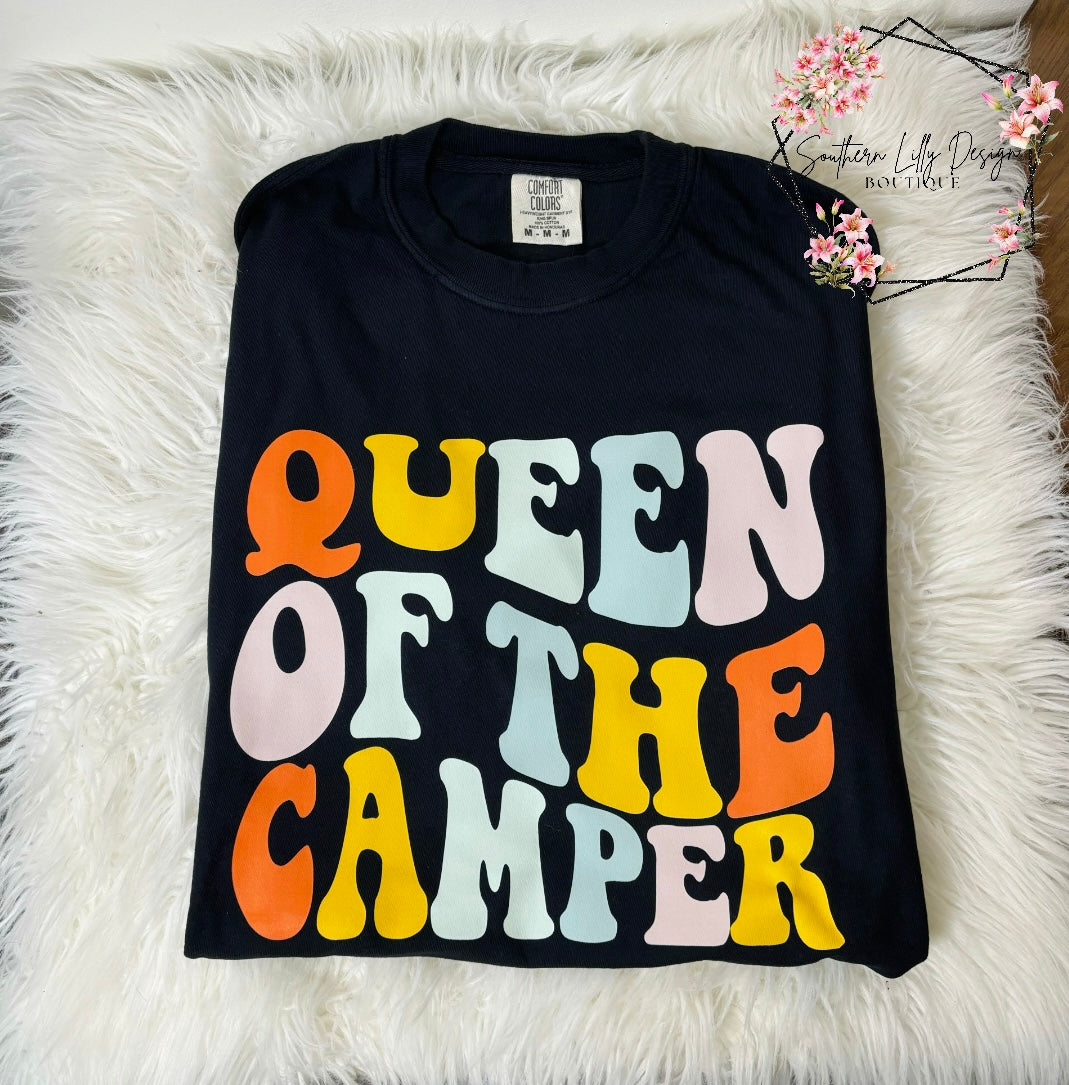 Queen of the Camper Comfort Colors T-Shirt