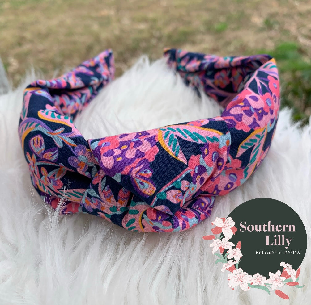 LIMITED EDITION Sparkleberry Ink (TM) Patterned Headband