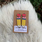 Wooden Pencil Earrings