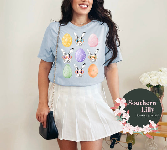 Easter Eggs and Bunnies Bella Canvas T-Shirt