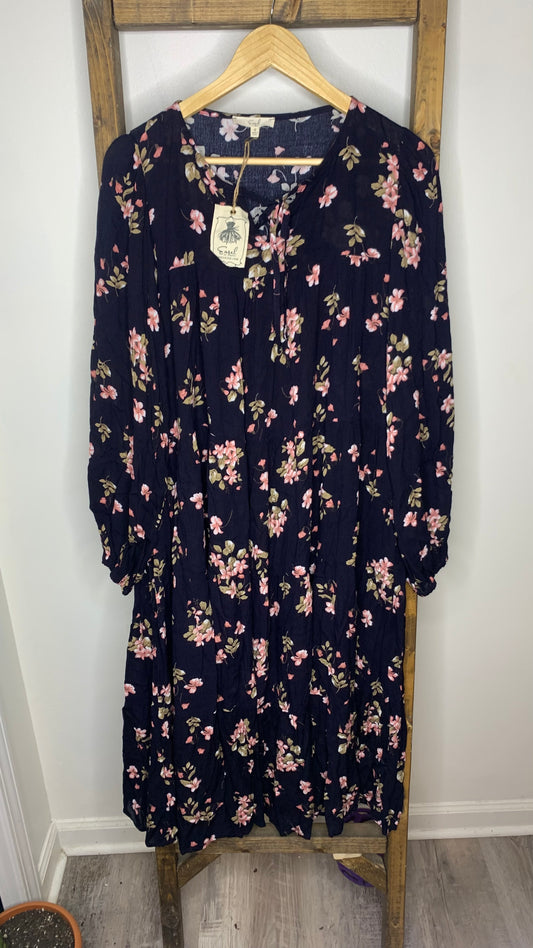 Easel Floral Print Maxi Dress S