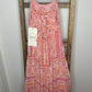 Easel Pink Bandana Print Maxi Dress S