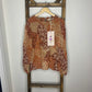 Easel Patchwork Patterned Blouse S