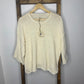 Easel Cream Crewneck Sweater S