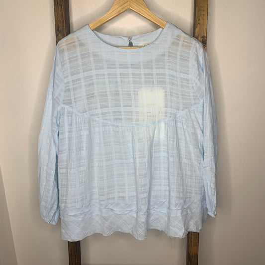 Easel Light Blue Tunic Top S