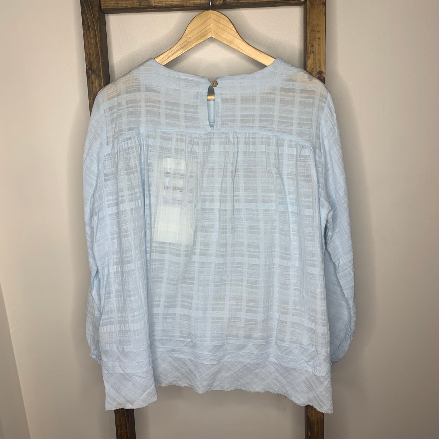 Easel Light Blue Tunic Top S