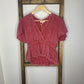 Easel Gauze V-Neck Blouse S