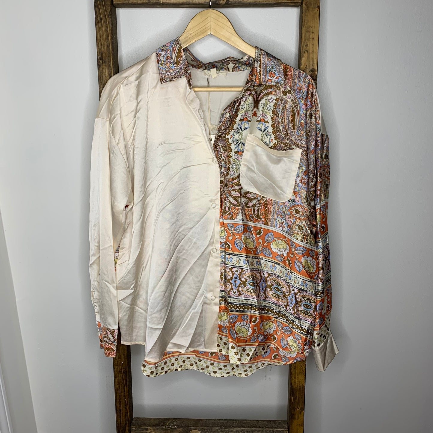 Easel Button Up Blouse S