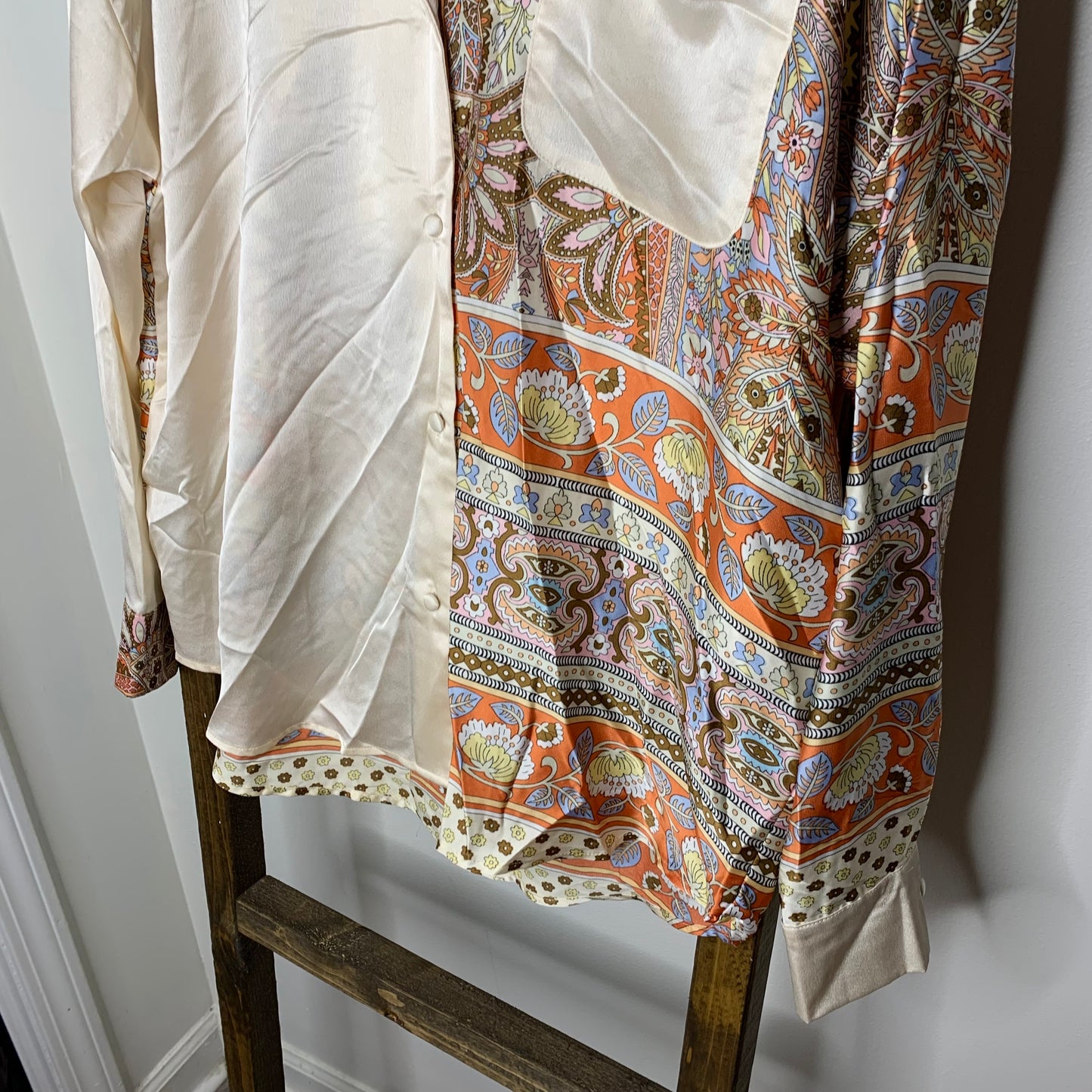 Easel Button Up Blouse S