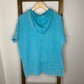 Easel Blue Thermal Hoodie S