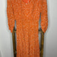 Easel Orange Paisley Print Maxi Dress S